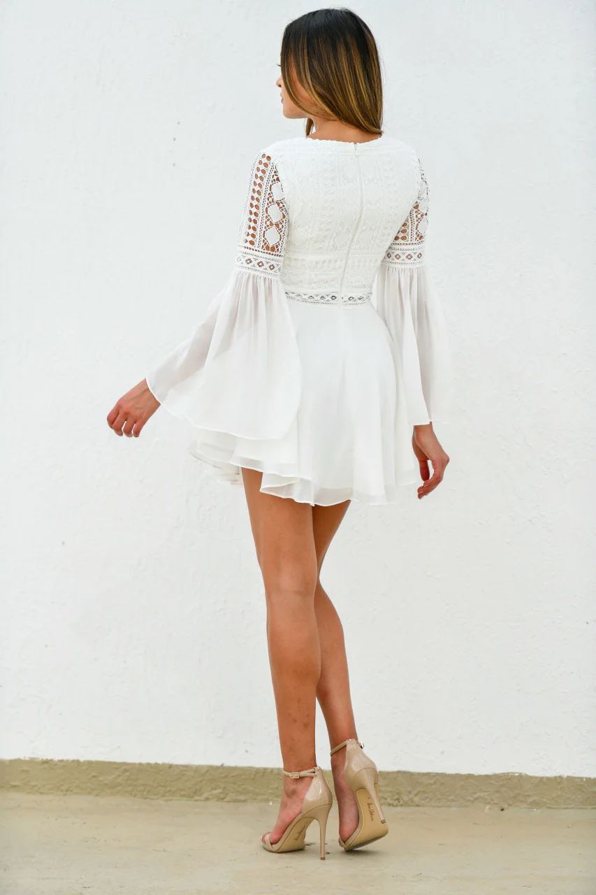 Alyse Dress - White - Image 5