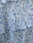 Molly Maxi Dress - Blue Floral Tiered Dress with Bow - Image 7