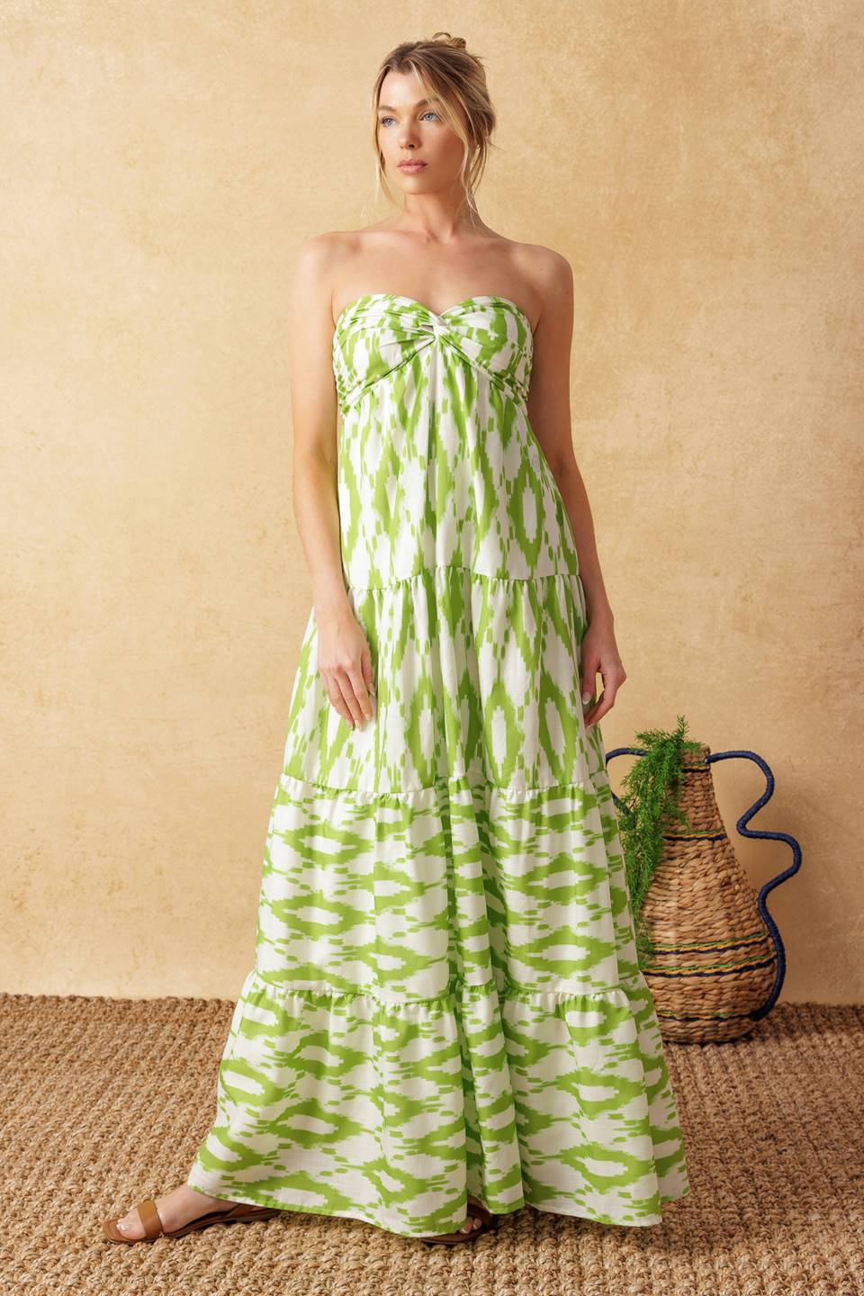 PETALS OF TIME WOVEN MAXI DRESS - Image 3