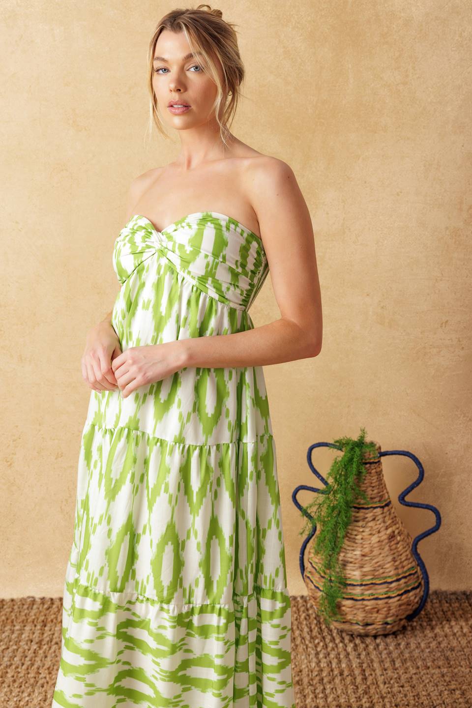 PETALS OF TIME WOVEN MAXI DRESS - Image 4